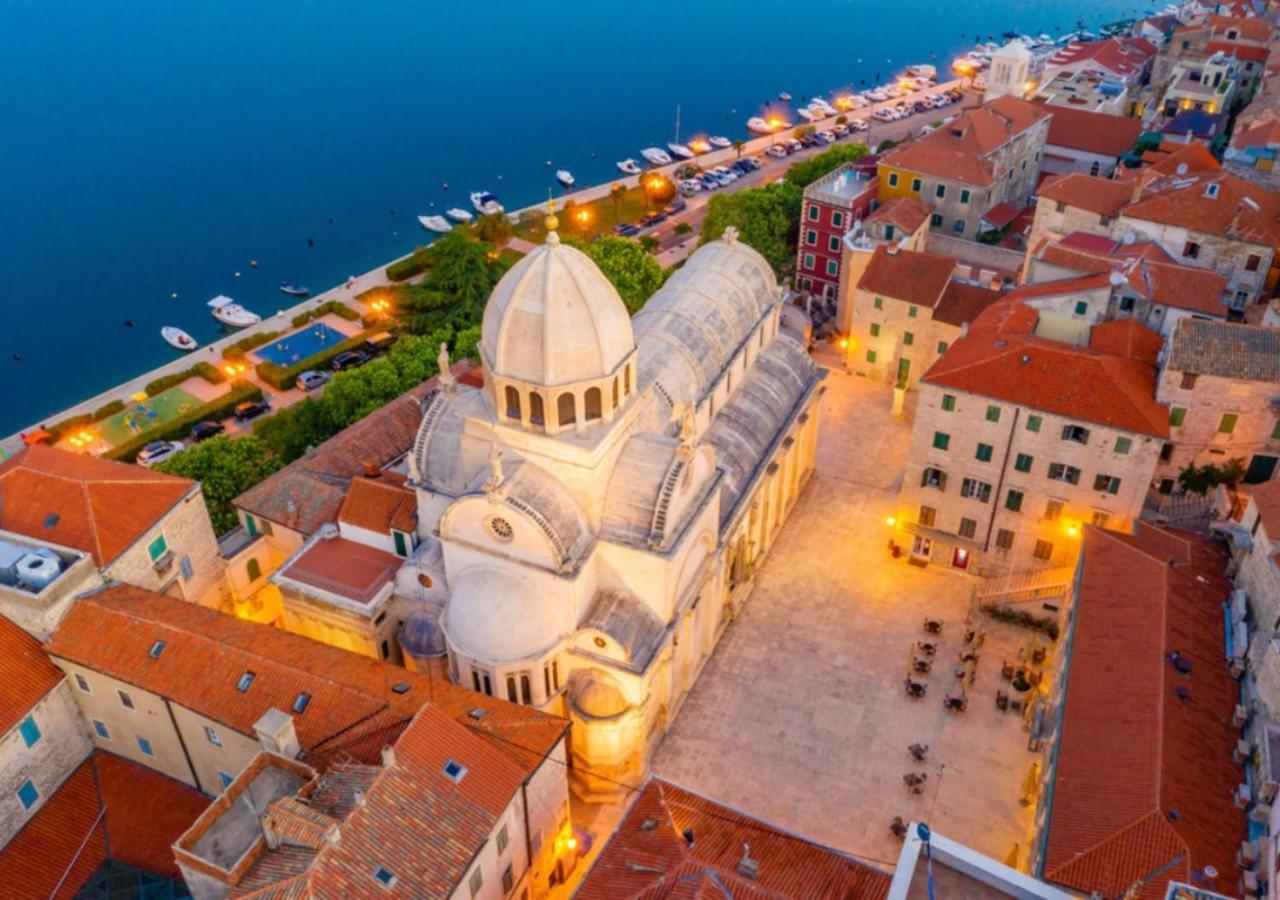 Luxury Beach Villa W Sea Sunset Views Sibenik Exterior photo