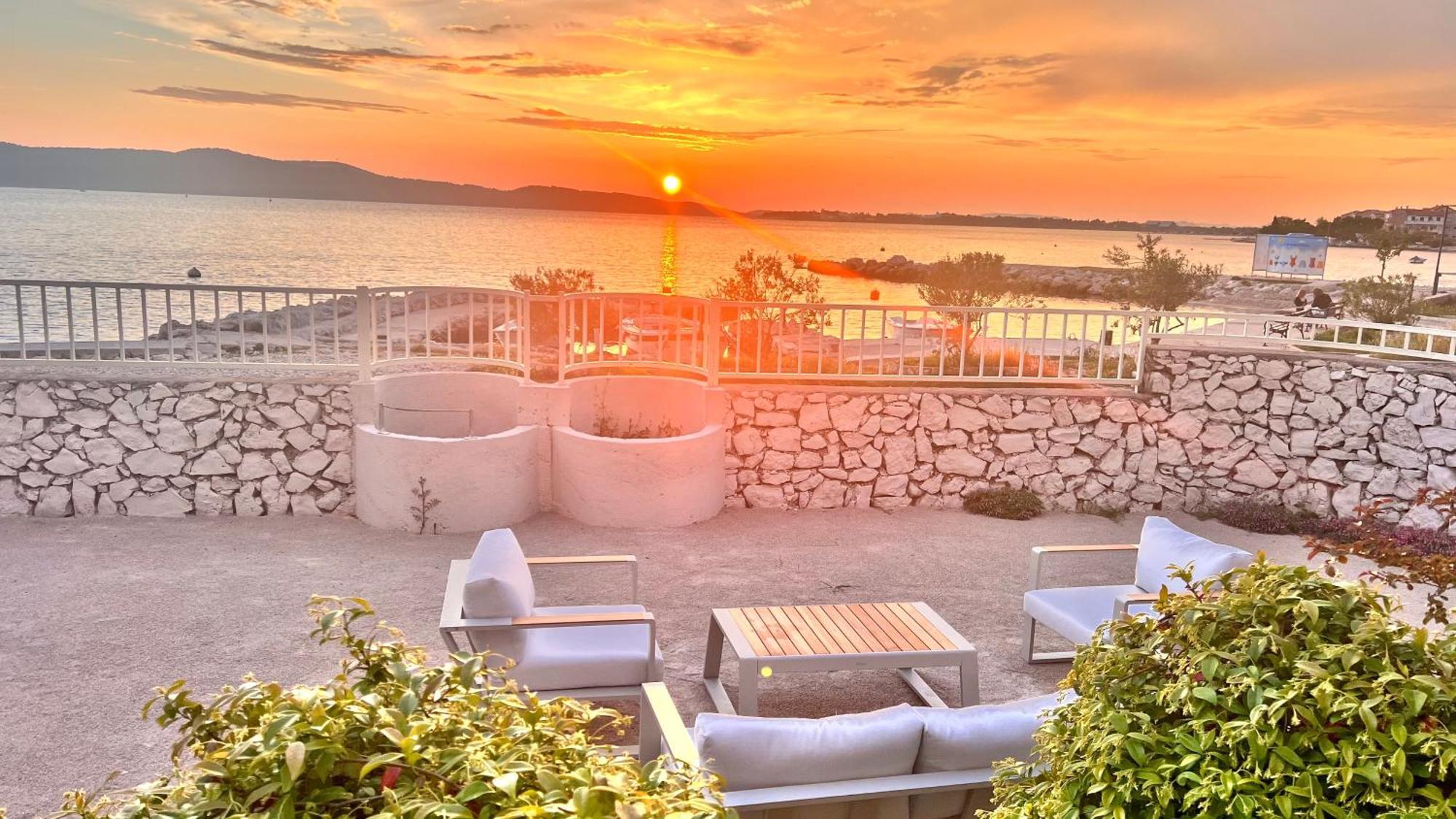 Luxury Beach Villa W Sea Sunset Views Sibenik Exterior photo